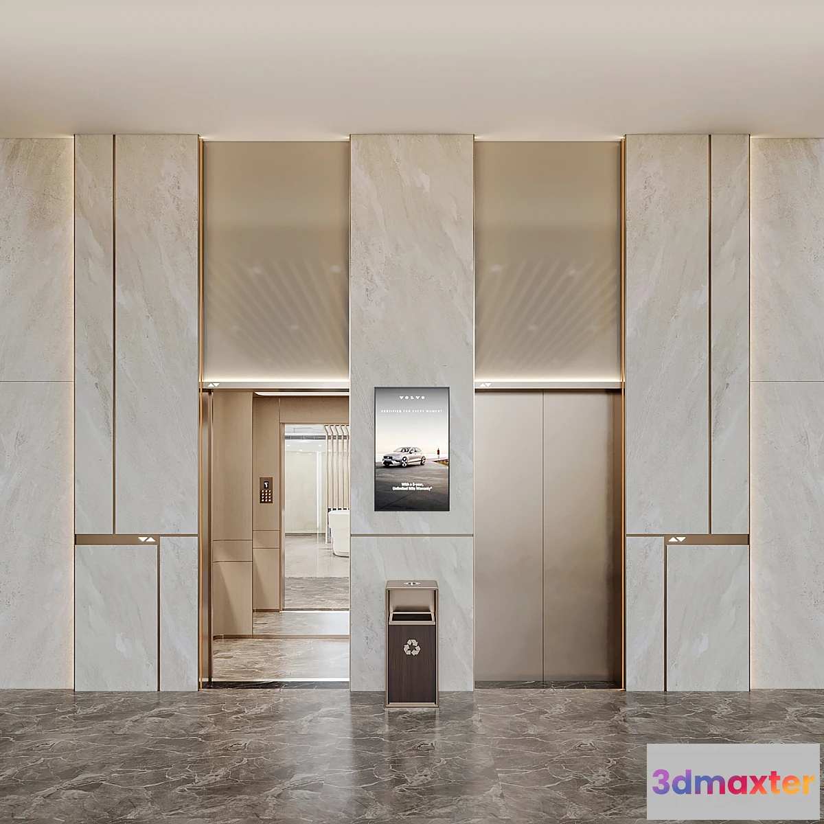 1455470 - Elevator Lobby Design 06 3D Max