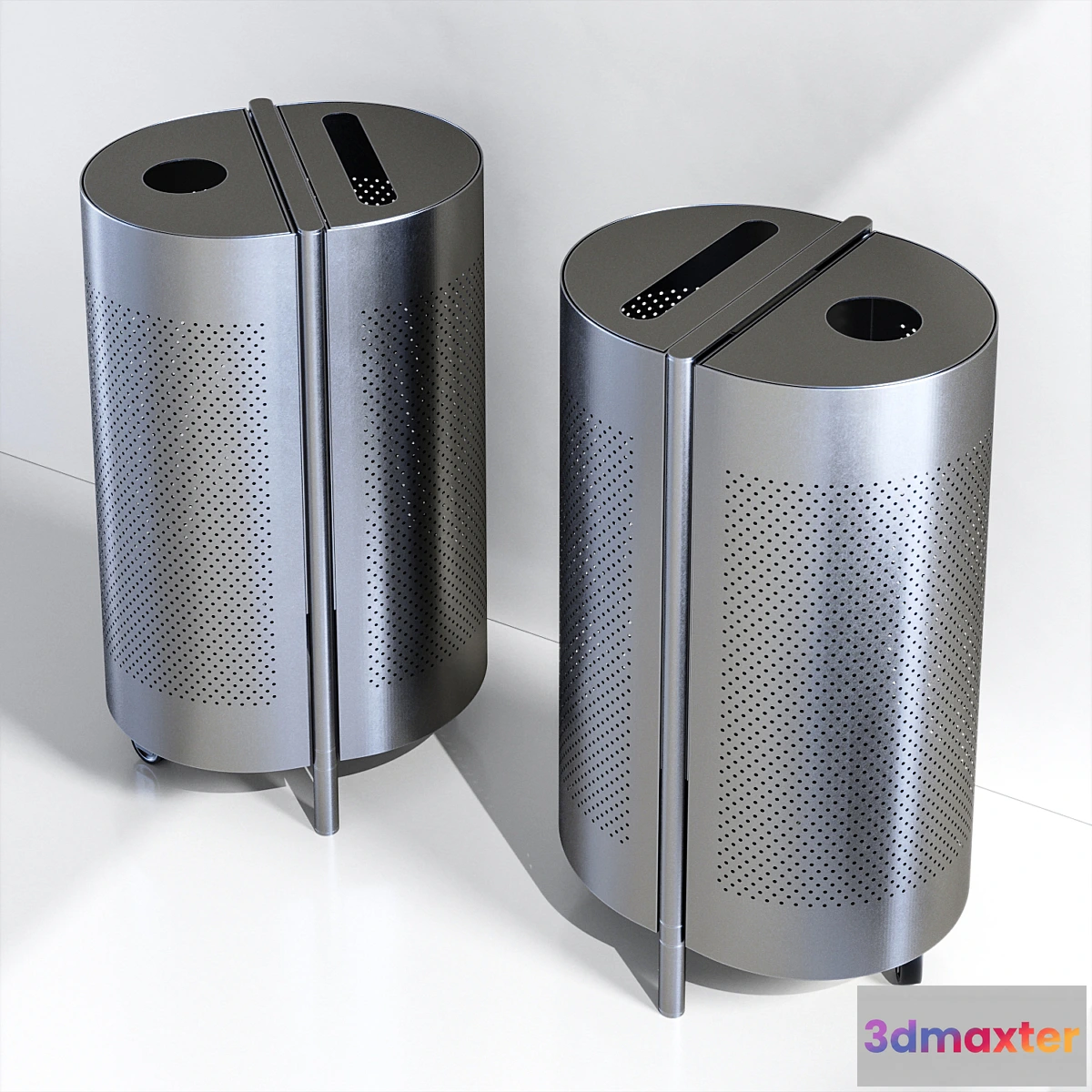 1455496 - Duo recycling bin by Materia 3D Max