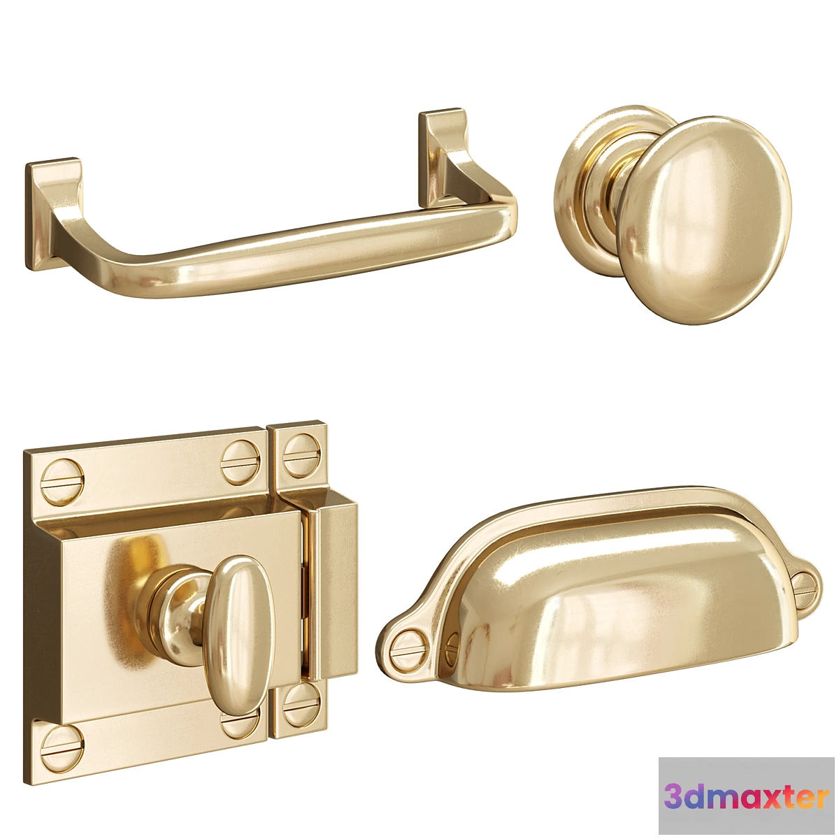 1455684 - Vernon Cabinet Hardware By Rejuvenation 3D Max