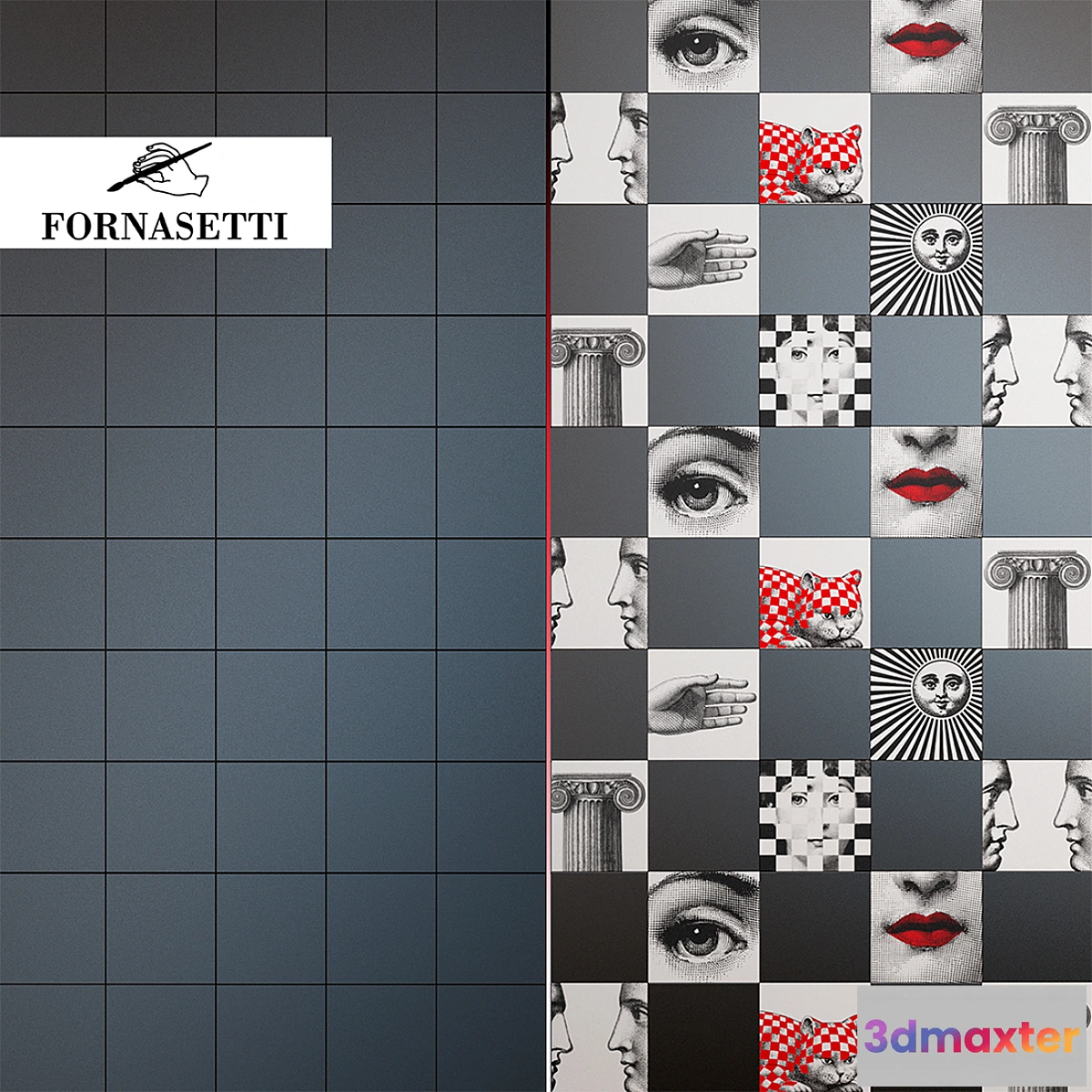 1455890 - PIERO FORNASETTI COLLECTION FORNASETTIANA 3D Max