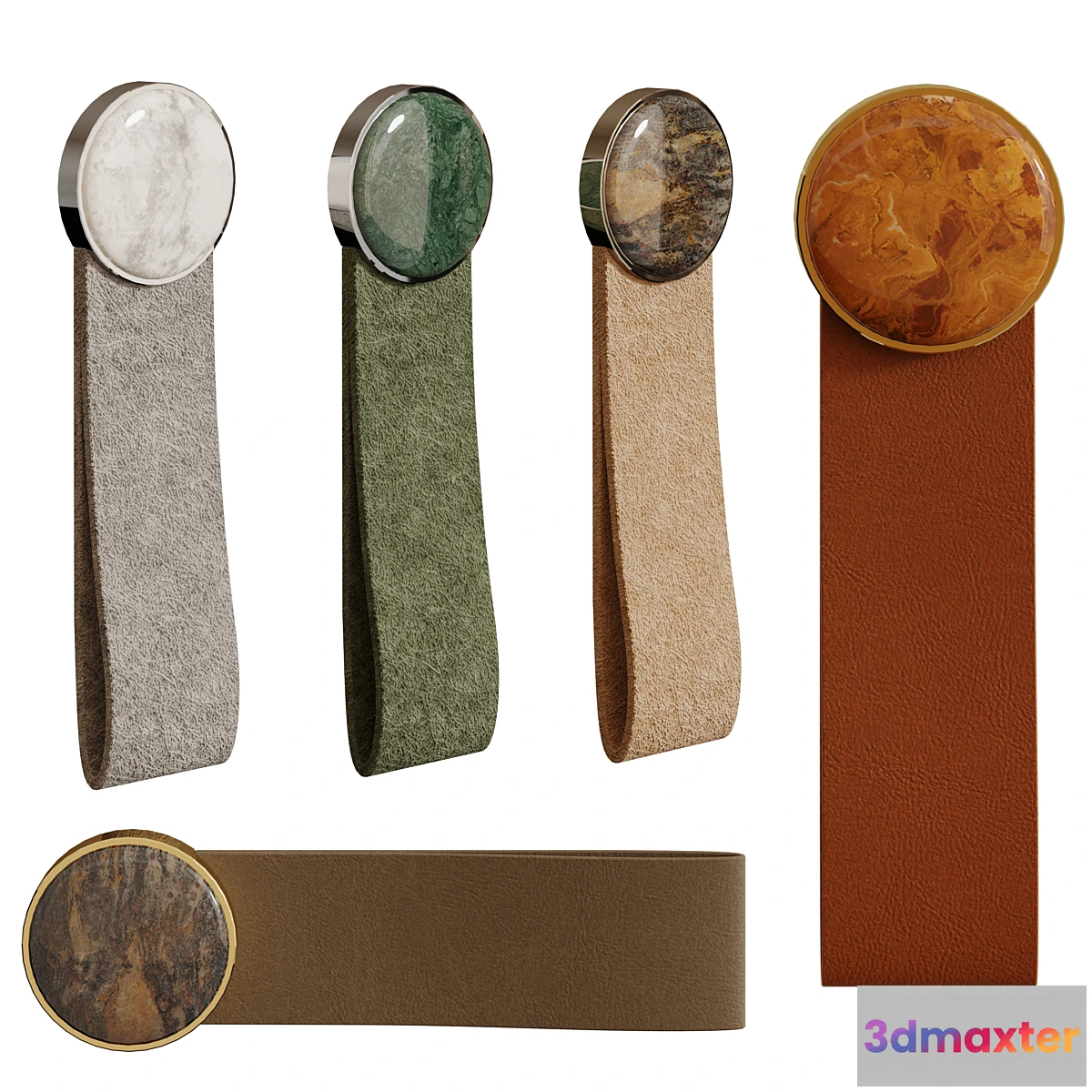 1457108 - Soda HOMEDECOR Leather Loop with stone 3D Max