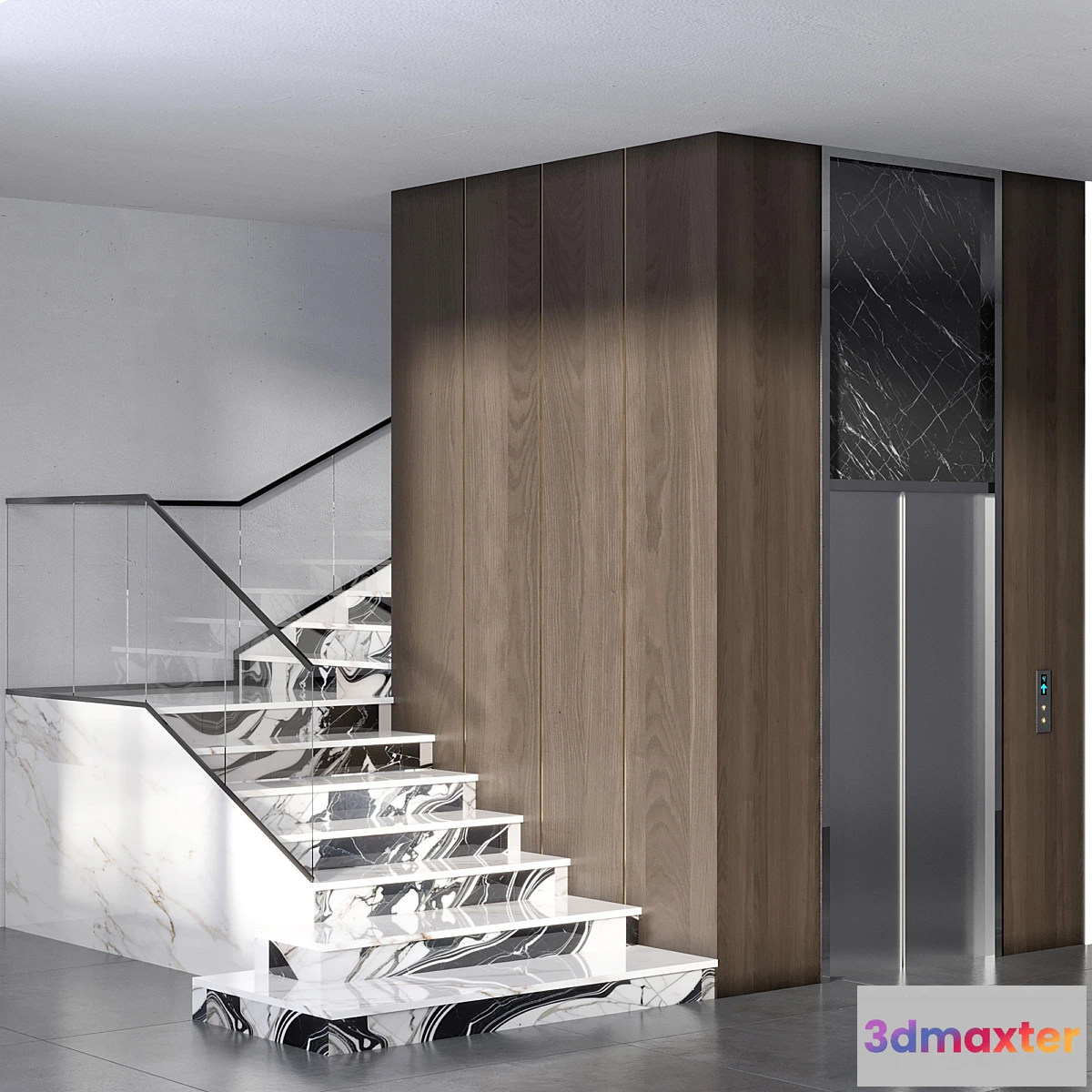 1457454 - Elevator&stair No1 3D Max