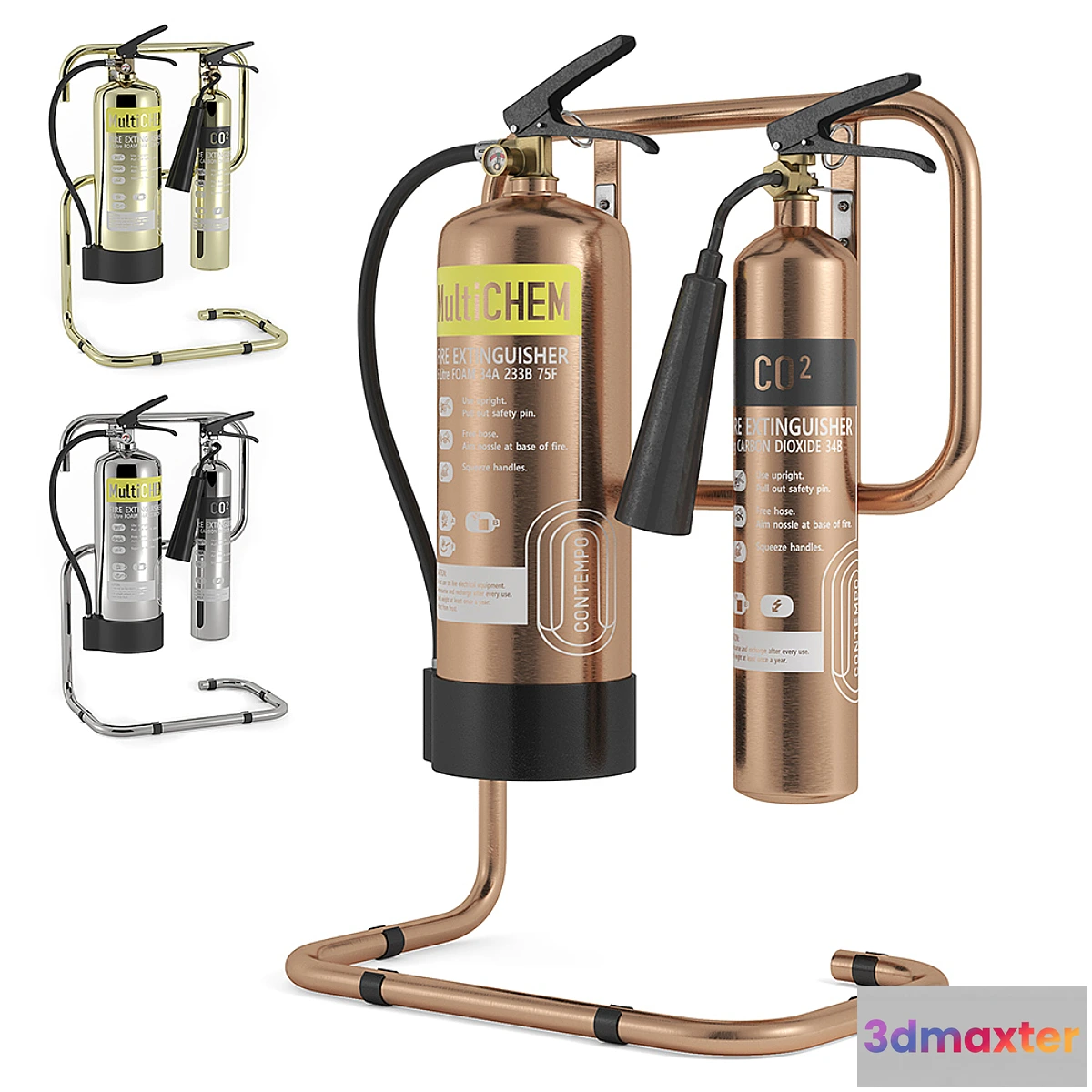 1458032 - Fire Extinguisher on Commanderfire Contempo Fire Extinguisher Stands 3D Max