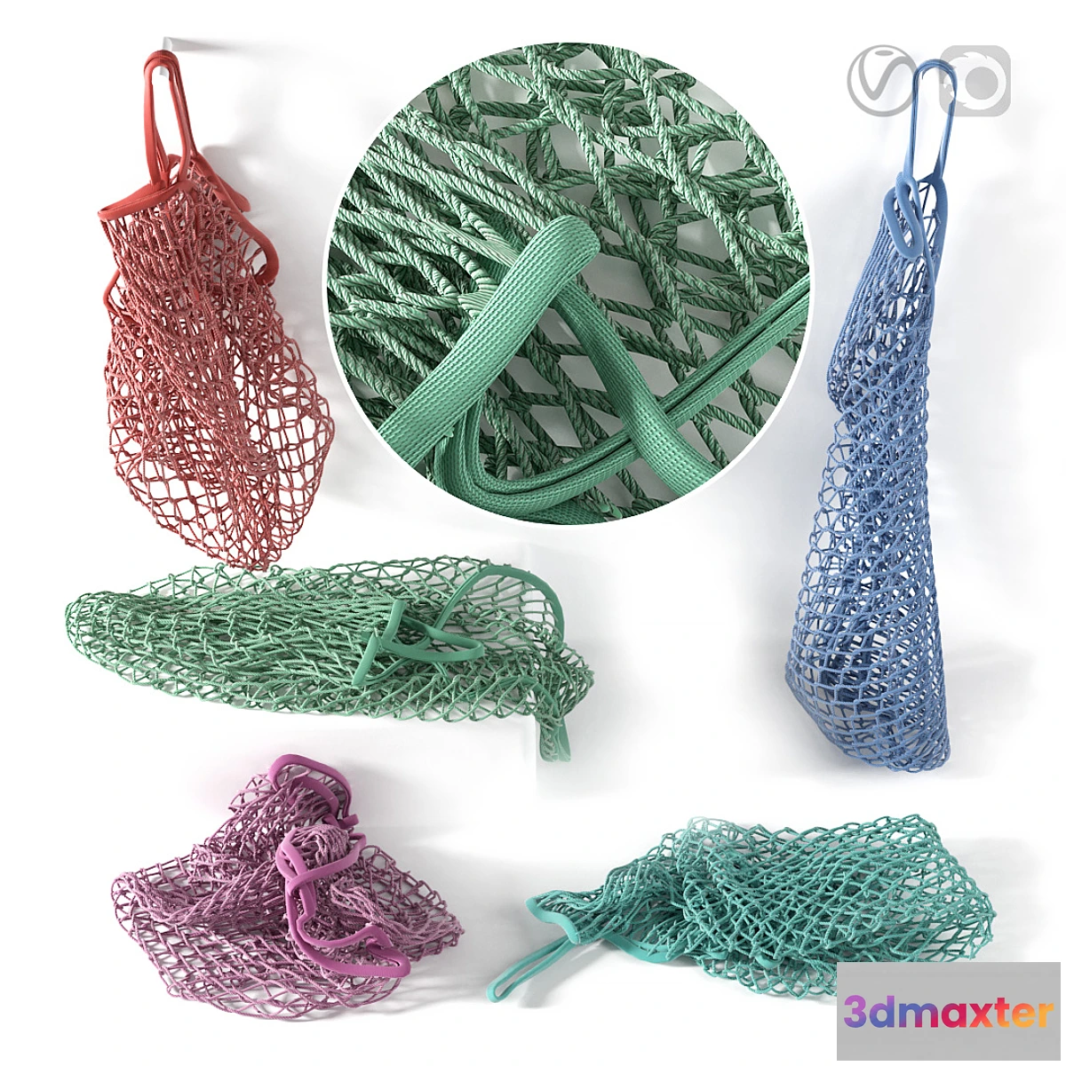 1458466 - Empty string bags 3D Max