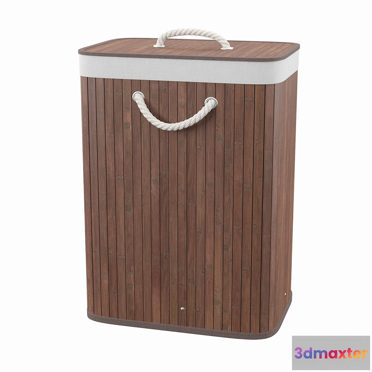 1458988 - Bamboo Rectangular Laundry Hamper 3D Max