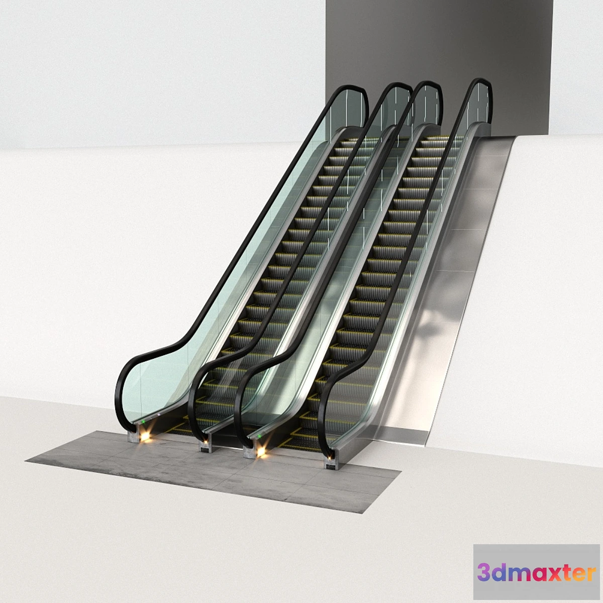 1460770 - Escalators animated 3D Max