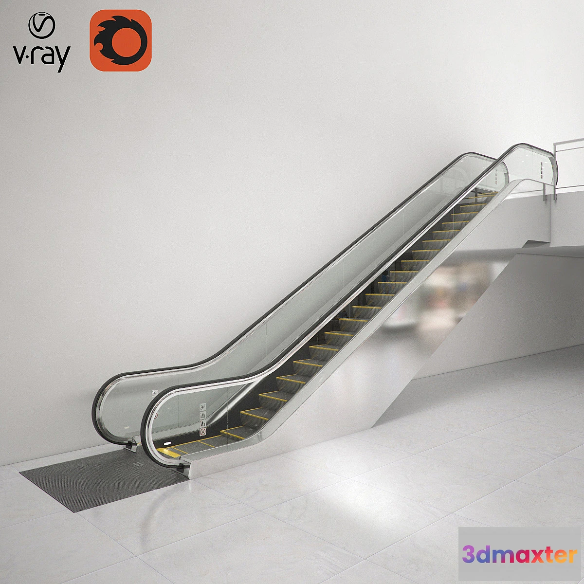 1461770 - Modular escalator KONE TransitMaster 140_800 3D Max