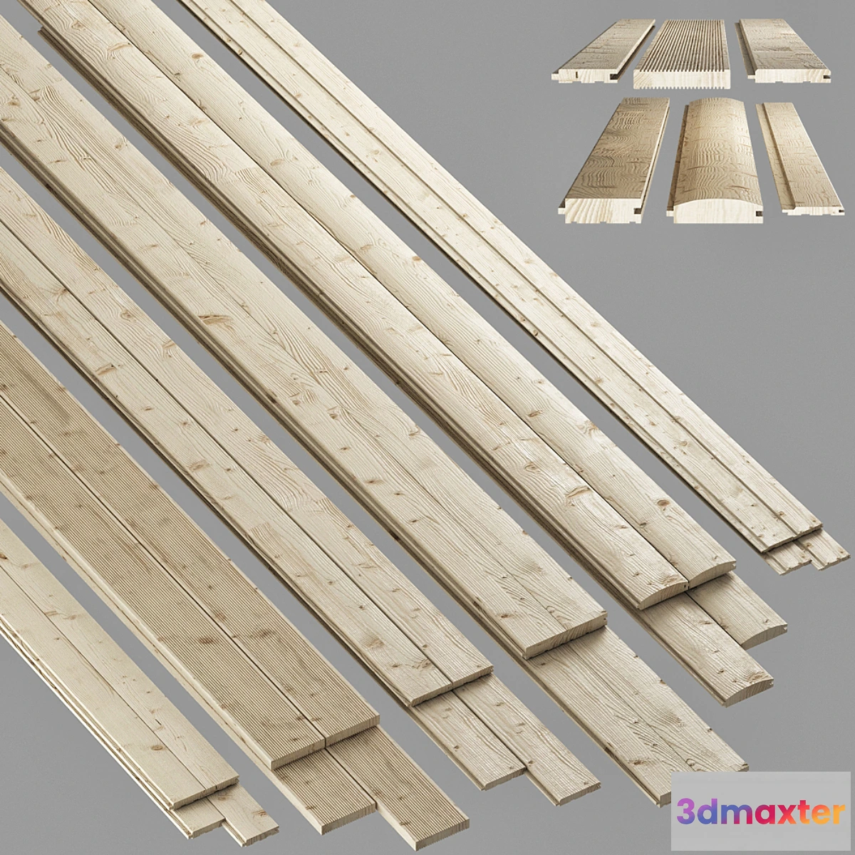 1462378 - house block lining 3D Max