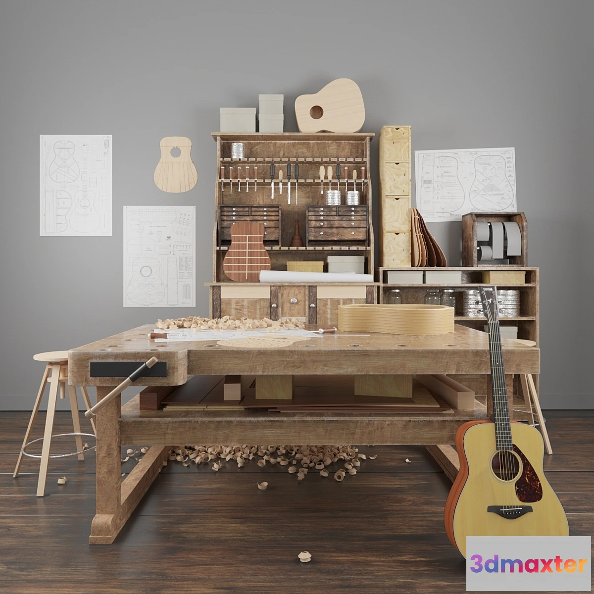 1462800 - Guitar Workshop 3D Max