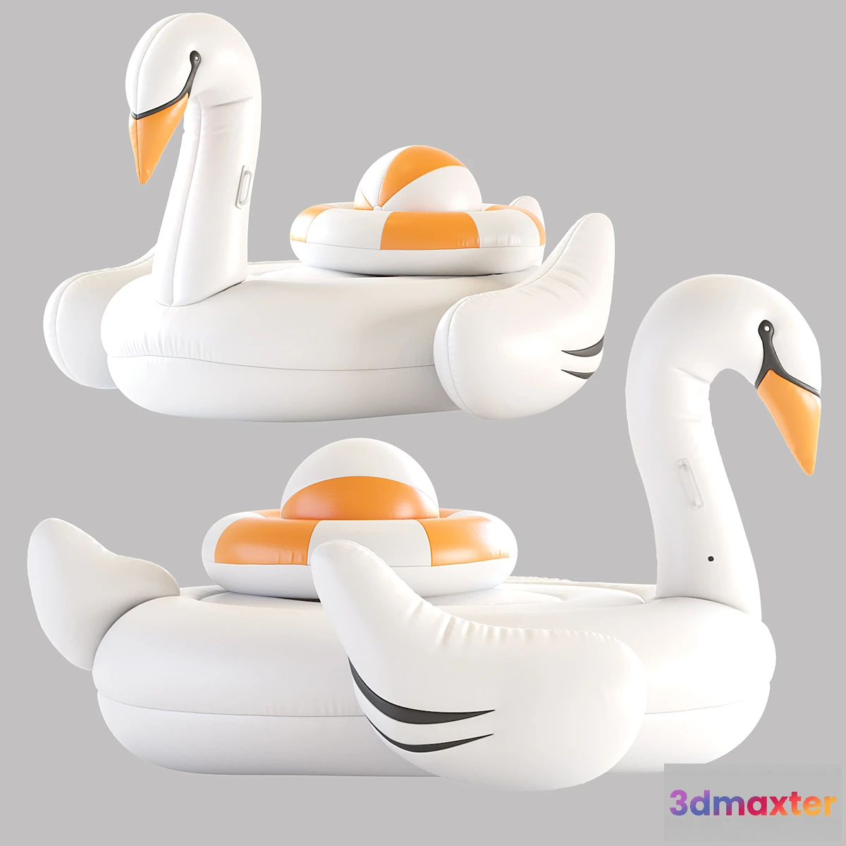1463490 - Swan Pool Float 3D Max