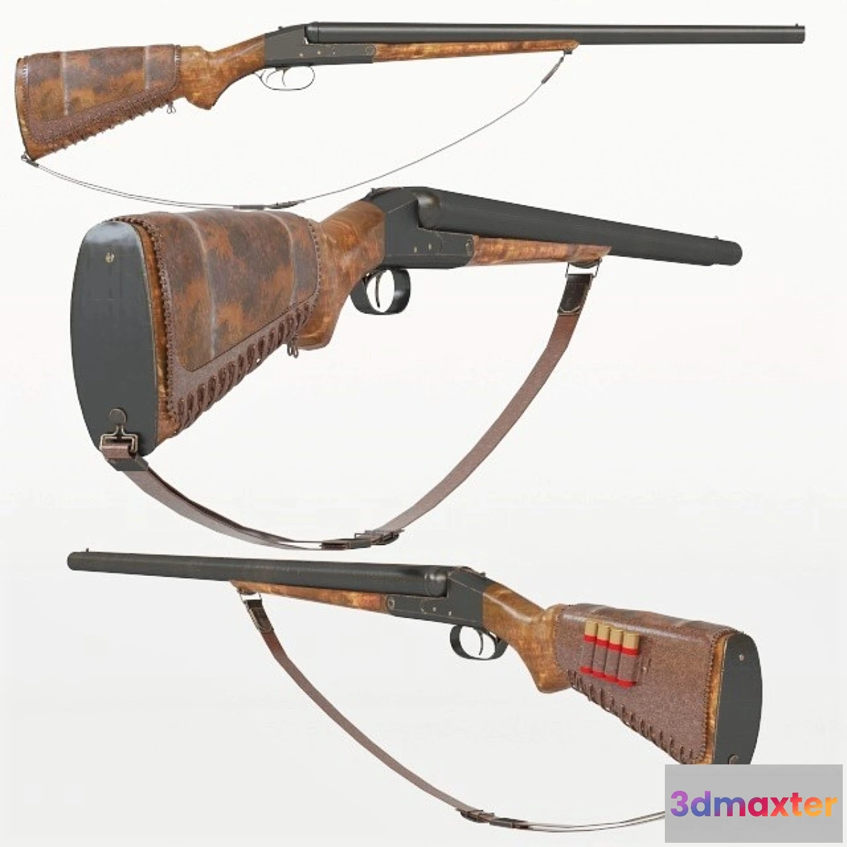 1463766 - 12 gauge duble barrel 3D Max