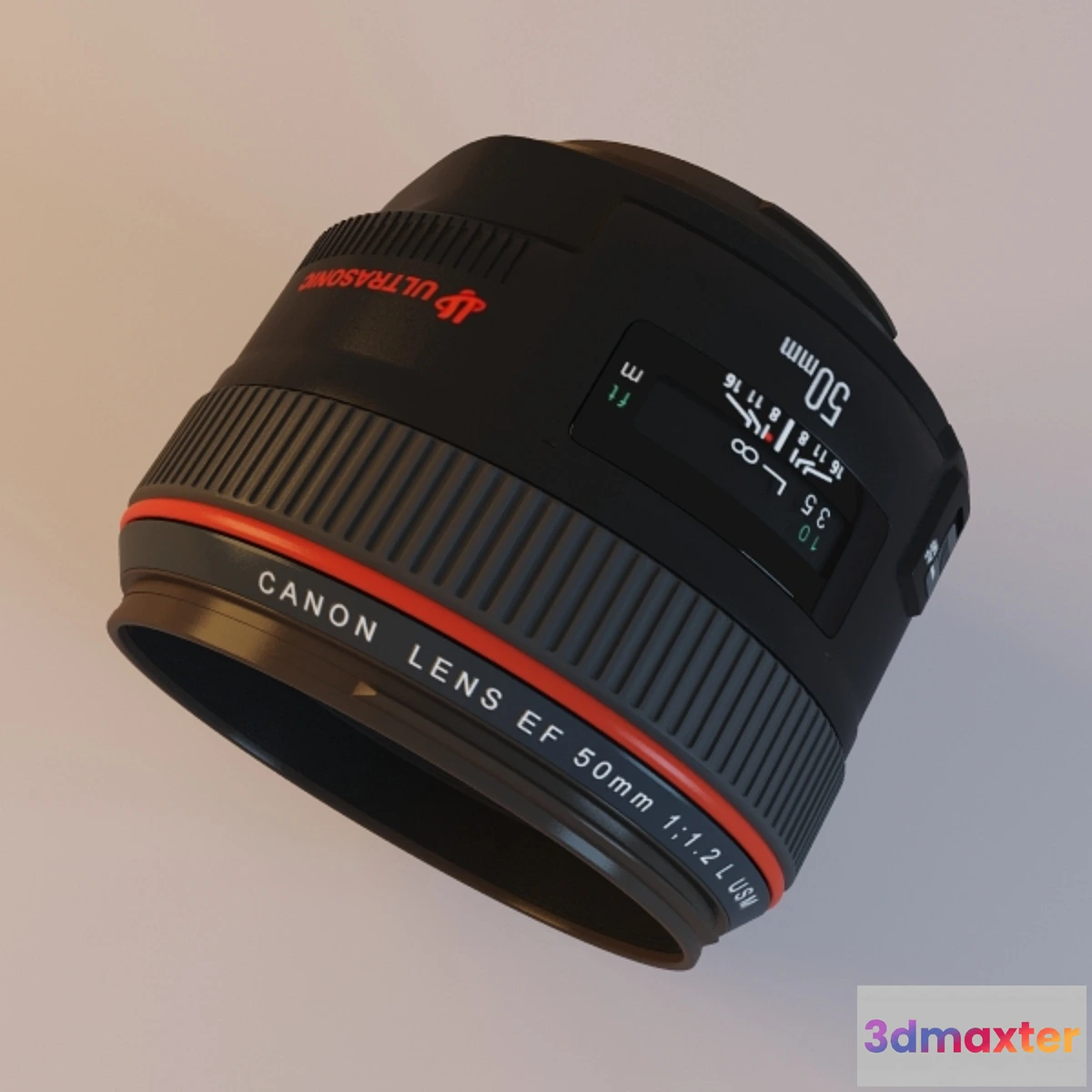 1465512 - Lens Canon EF 50mm f-1.2L USM 3D Max