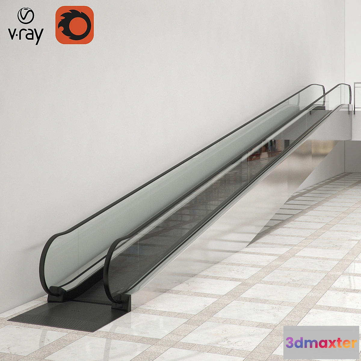 1467174 - Modular travelator KONE TravelMaster 115 3D Max