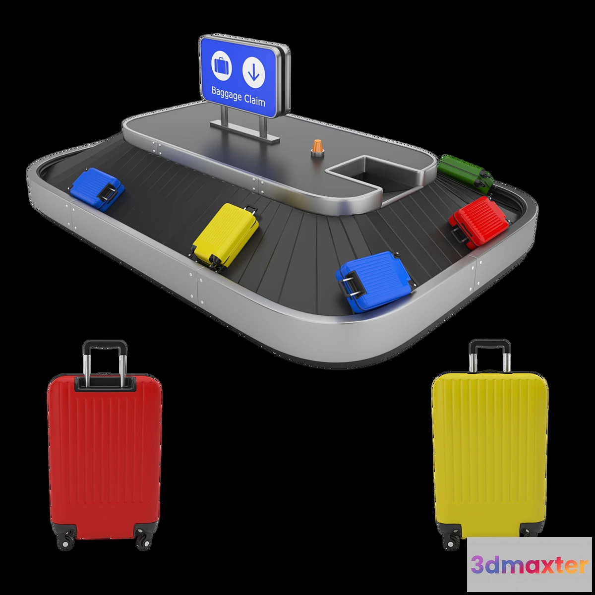 1468180 - Airport baggage claim 3D Max