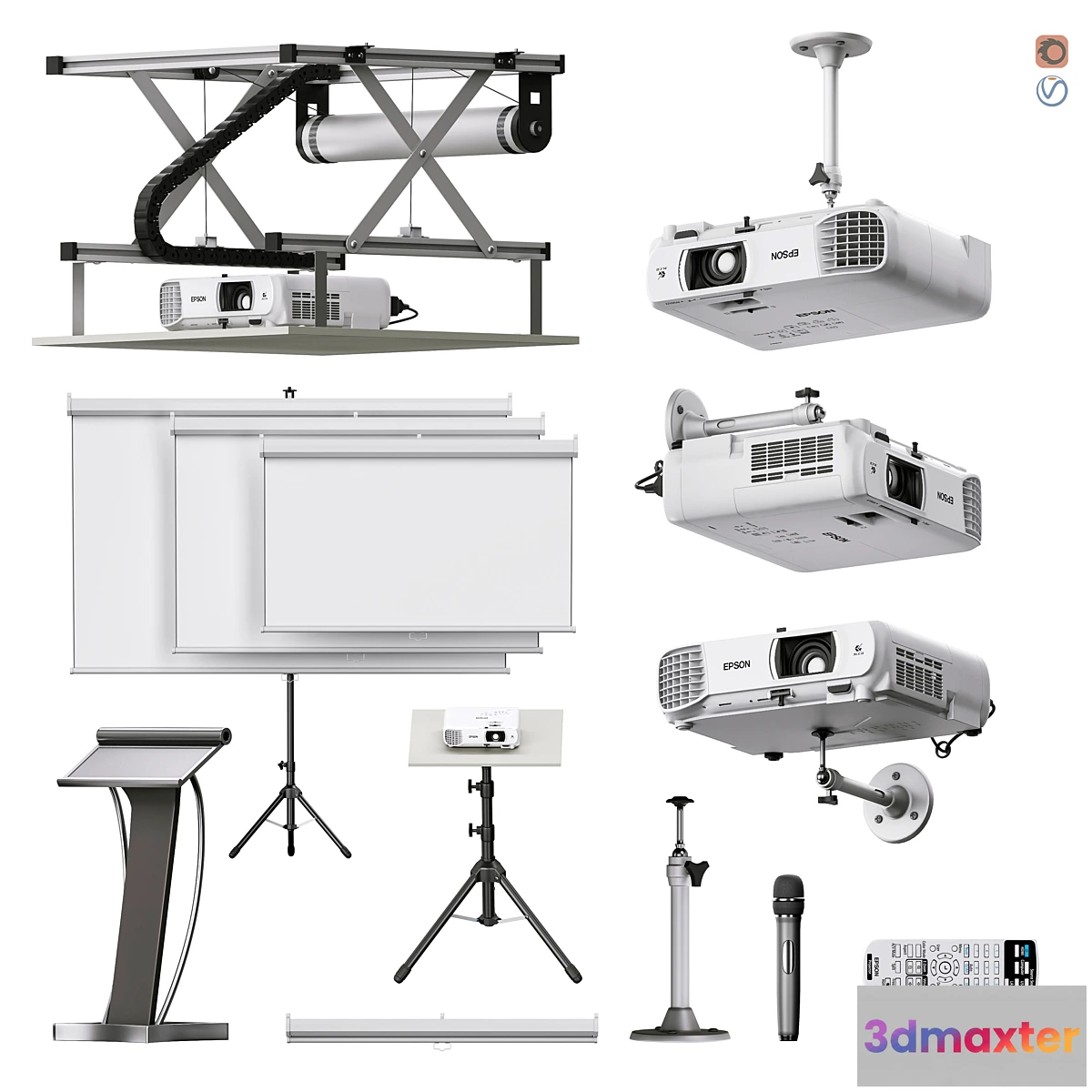 1468938 - Electrical equipment set 4 3D Max