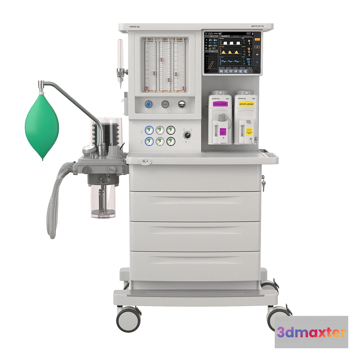 1470060 - Anesthesia-respiratory apparatus WATO EX35 3D Max