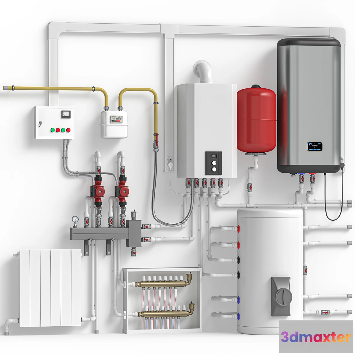 1470672 - Boiler room 3D Max