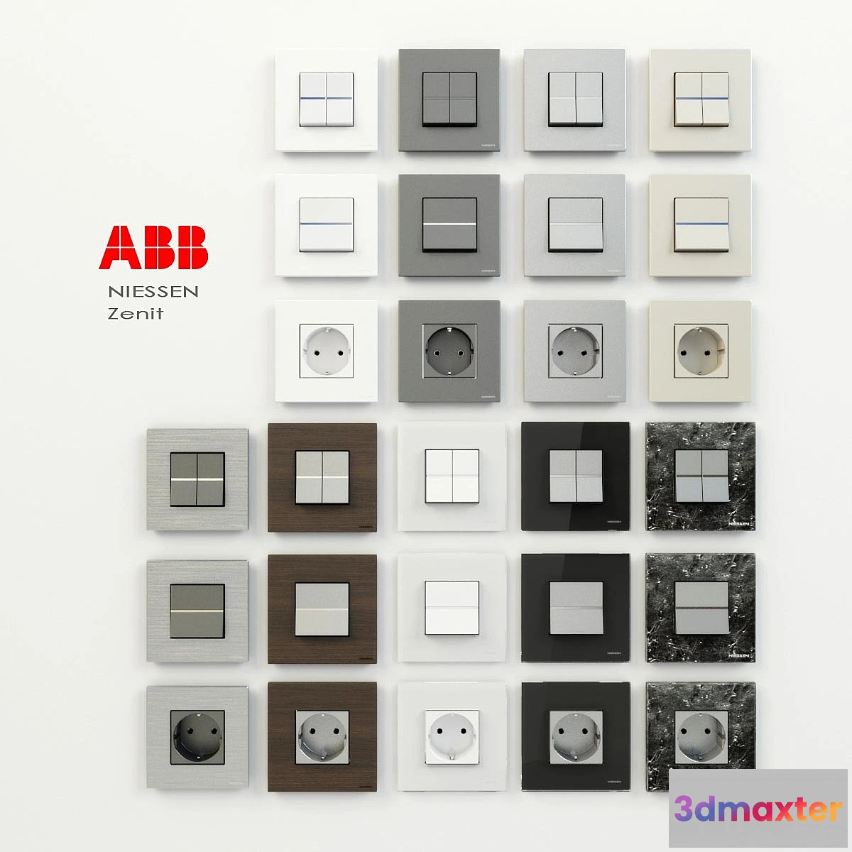 1471480 - switches ABB Zenit 3D Max
