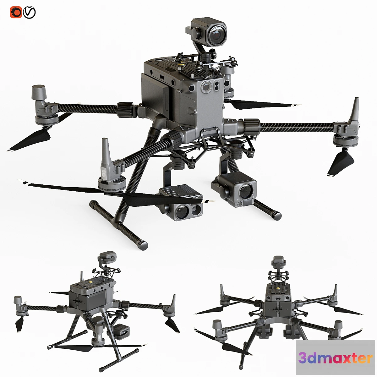 1473536 - DJI Matrice 300 RTK Combo Drone 3D Max