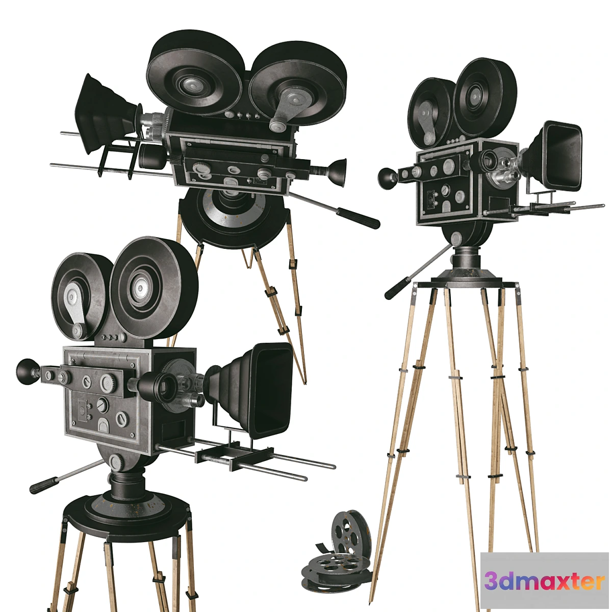 1475732 - Vintage Movie Camera 3D Max