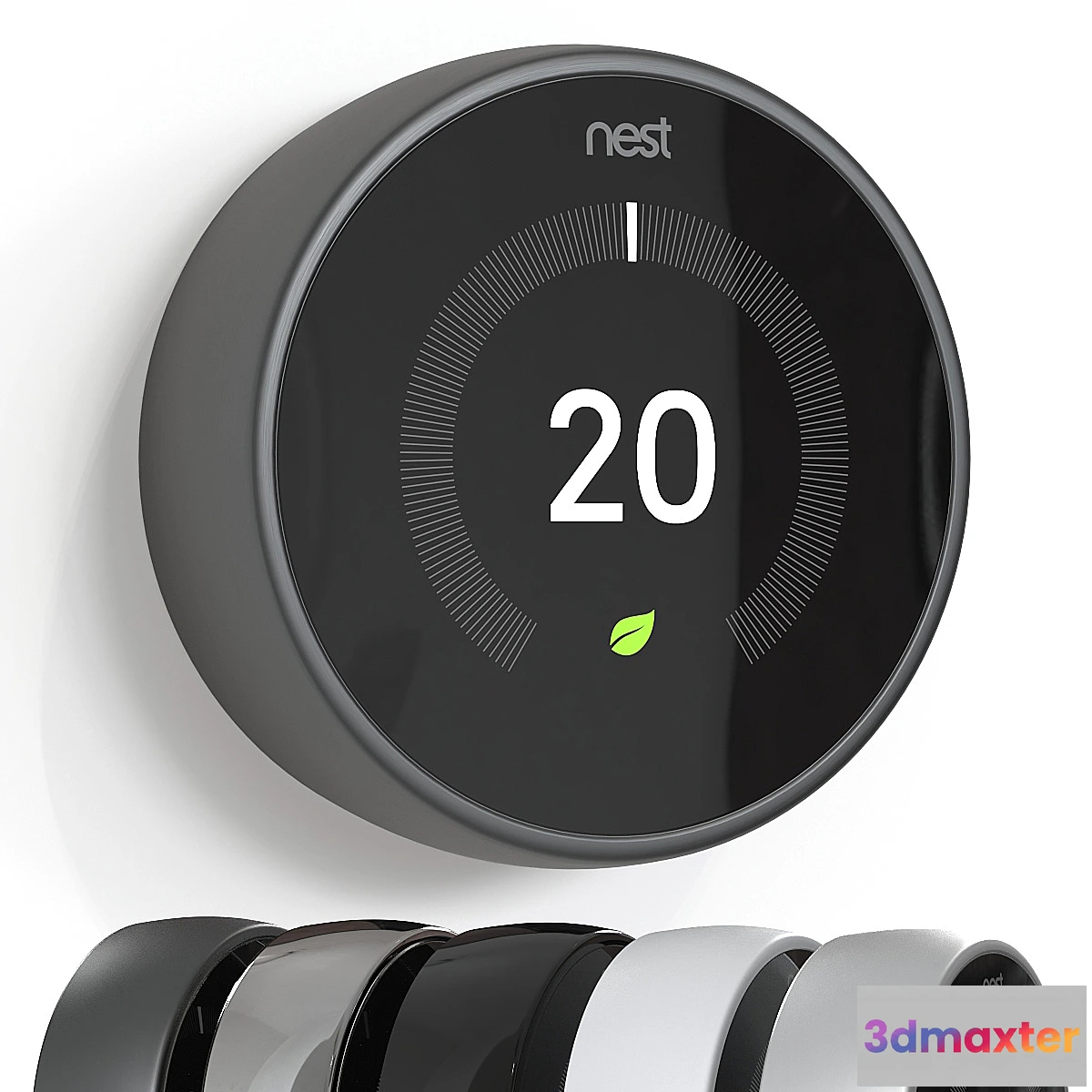 1476950 - Thermostat Nest Learning Thermostat. (5 materials) 3D Max