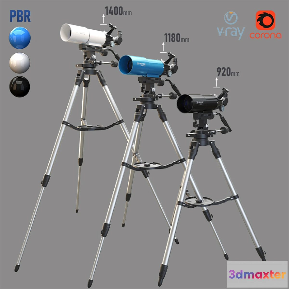 1477040 - Meade Infinity 80mm Telescope 3D Max