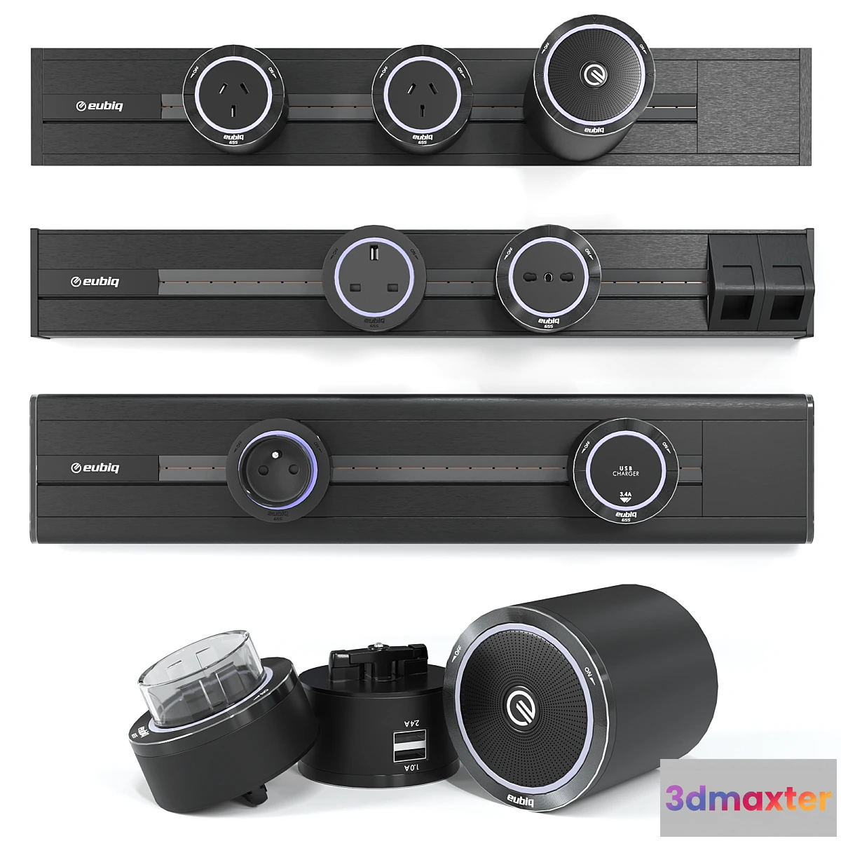 1477360 - Track sockets EUBIQ 3D Max