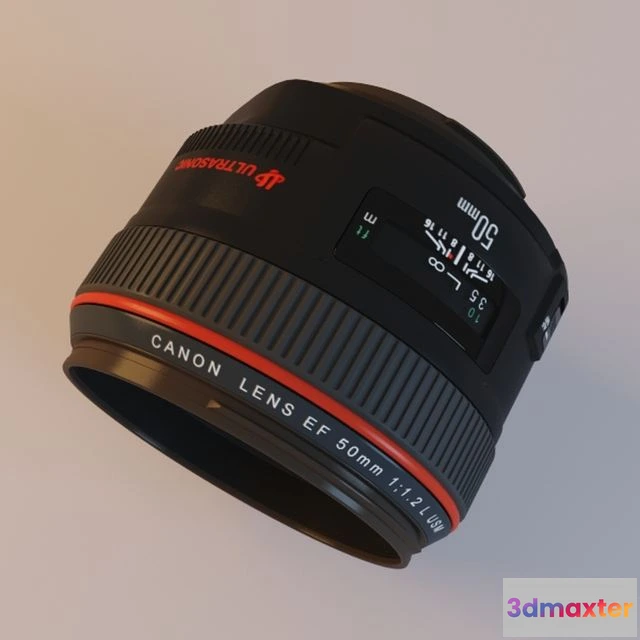 1537850 - Lens Canon EF 50mm f-1.2L USM 3D Max