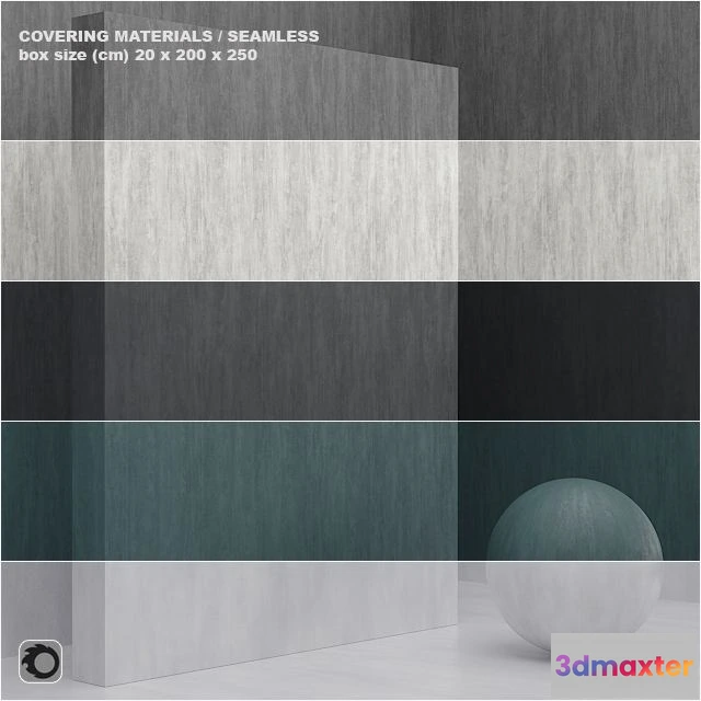 1537988 - Material (seamless) - coating plaster set 40 3D Max