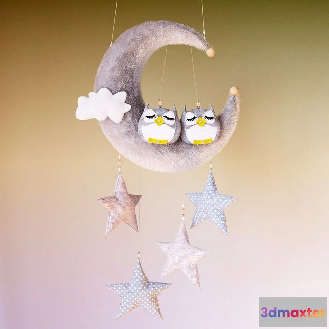 1538104 - Mobil with owls 3D Max