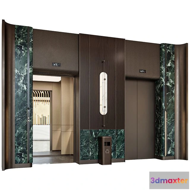 1541853 - Elevator Lobby Design 21 3D Max