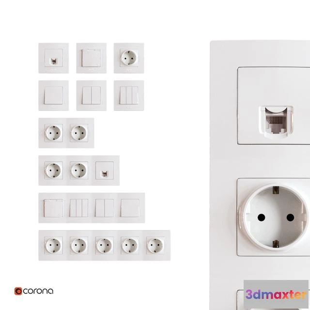 1544077 - Legrand etika 3D Max