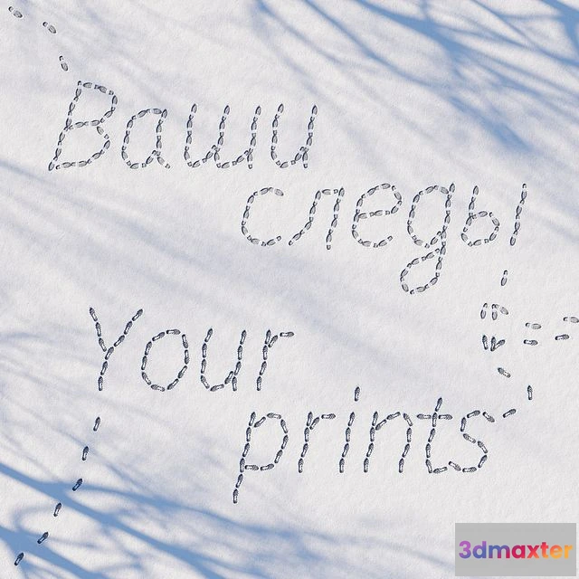 1546163 - Prints in the snow 3D Max