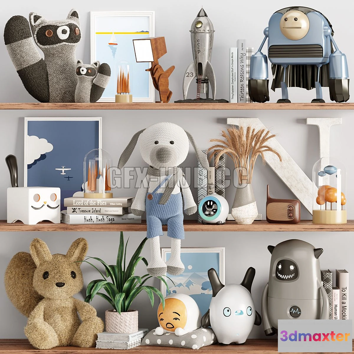 1546495 - Decor set for boy 3D Max