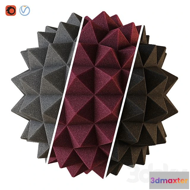 1550375 - Acoustic foam material 3D Max