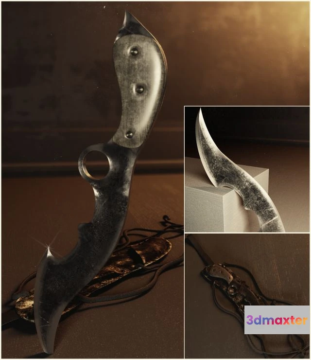 1550899 - Cobra Knife 3D Max