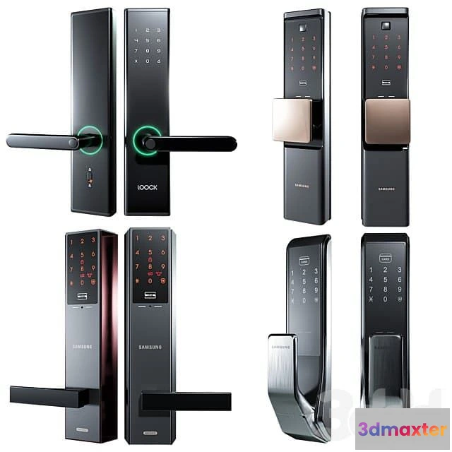 1554079 - Electronic lock 3D Max