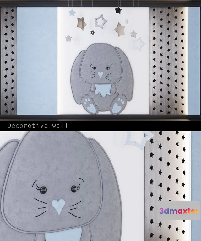 1554699 - Wall panels for children _ bunny (2) 3D Max