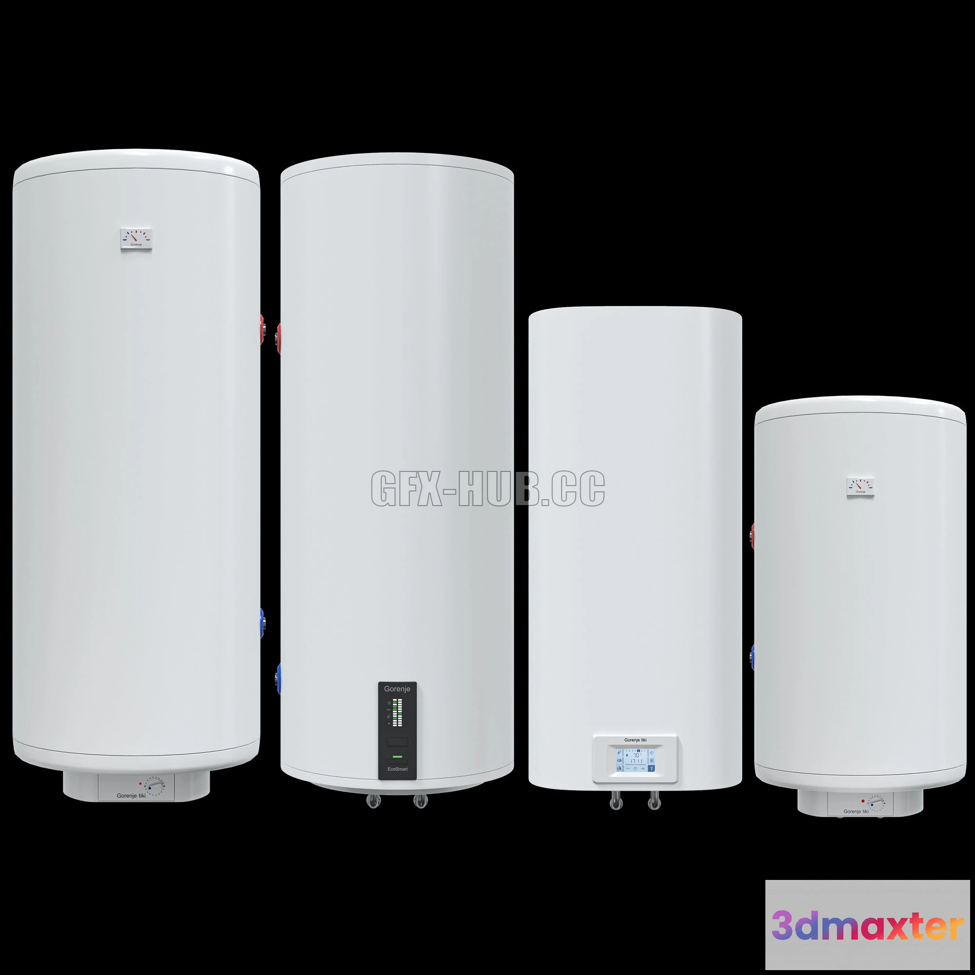 1556805 - Water Heater Gorenje set 3D Max
