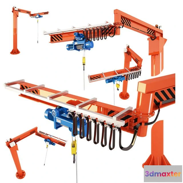 1556955 - Console Dual Cantilever Crane 3D Max