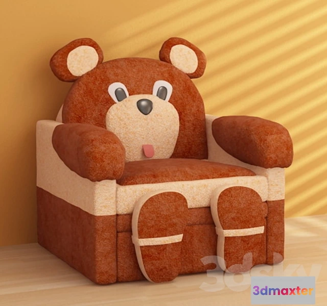 1558655 - Armchair-bed Bear 3D Max