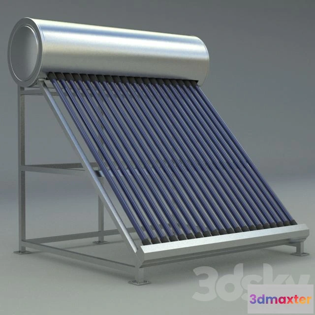 1559896 - Solar Water Heating Tank 3D Max