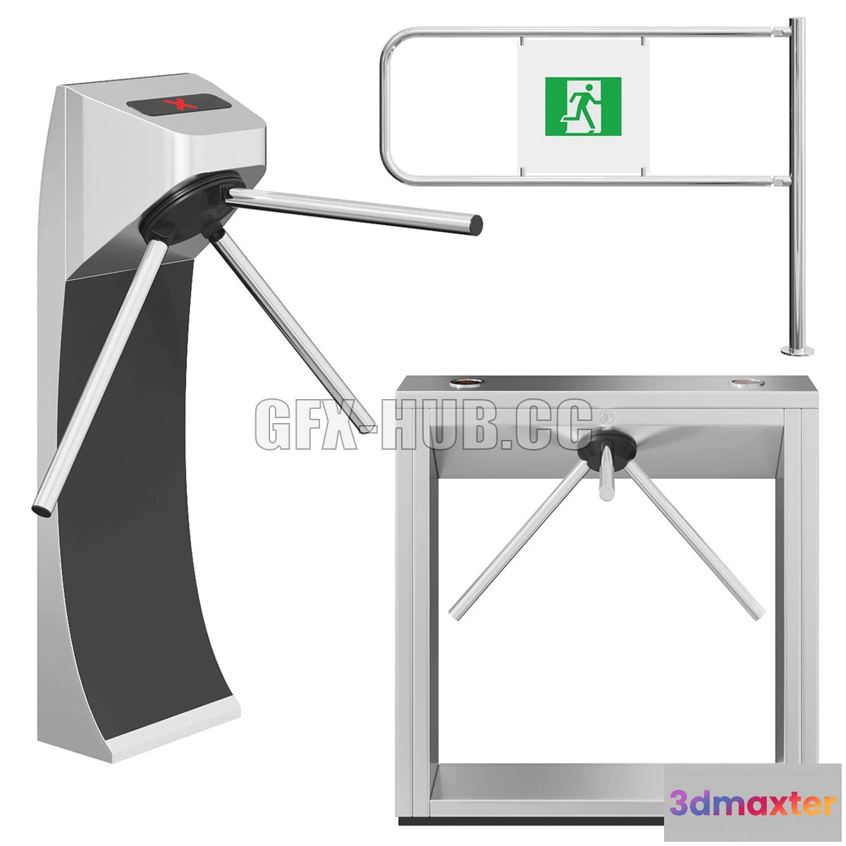 1561850 - Turnstiles PERCO 3D Max