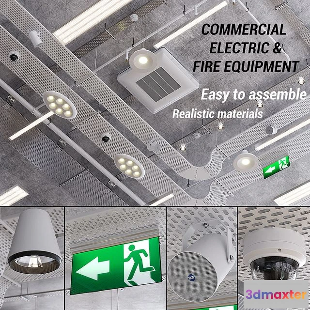 1565364 - Commercial electric and fire fighting 3D Max