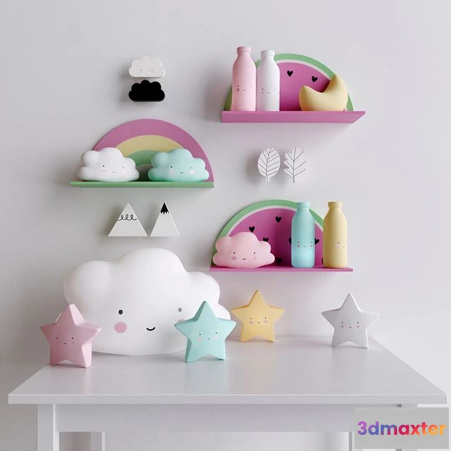 1566472 - Decorative set for 1 child 3D Max