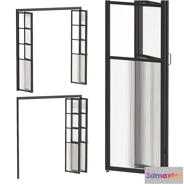 1566504 - Glass partition 3D Max