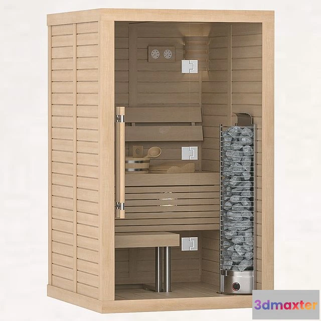 1566744 - Finnish sauna Sawo Glass Front 3D Max