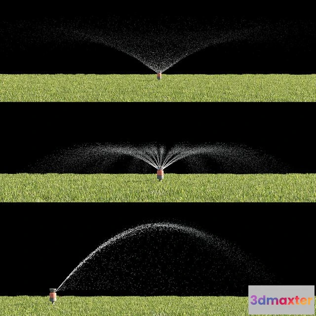 1569188 - watering the lawn 3D Max