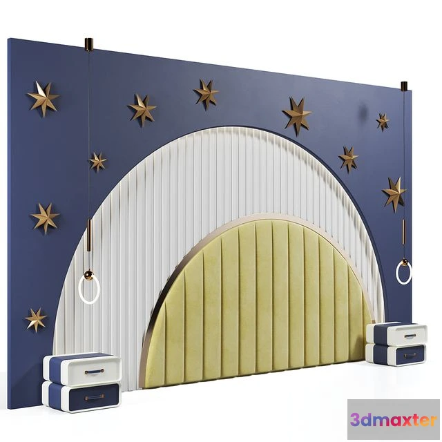 1569266 - Headboard in nursery 01 3D Max