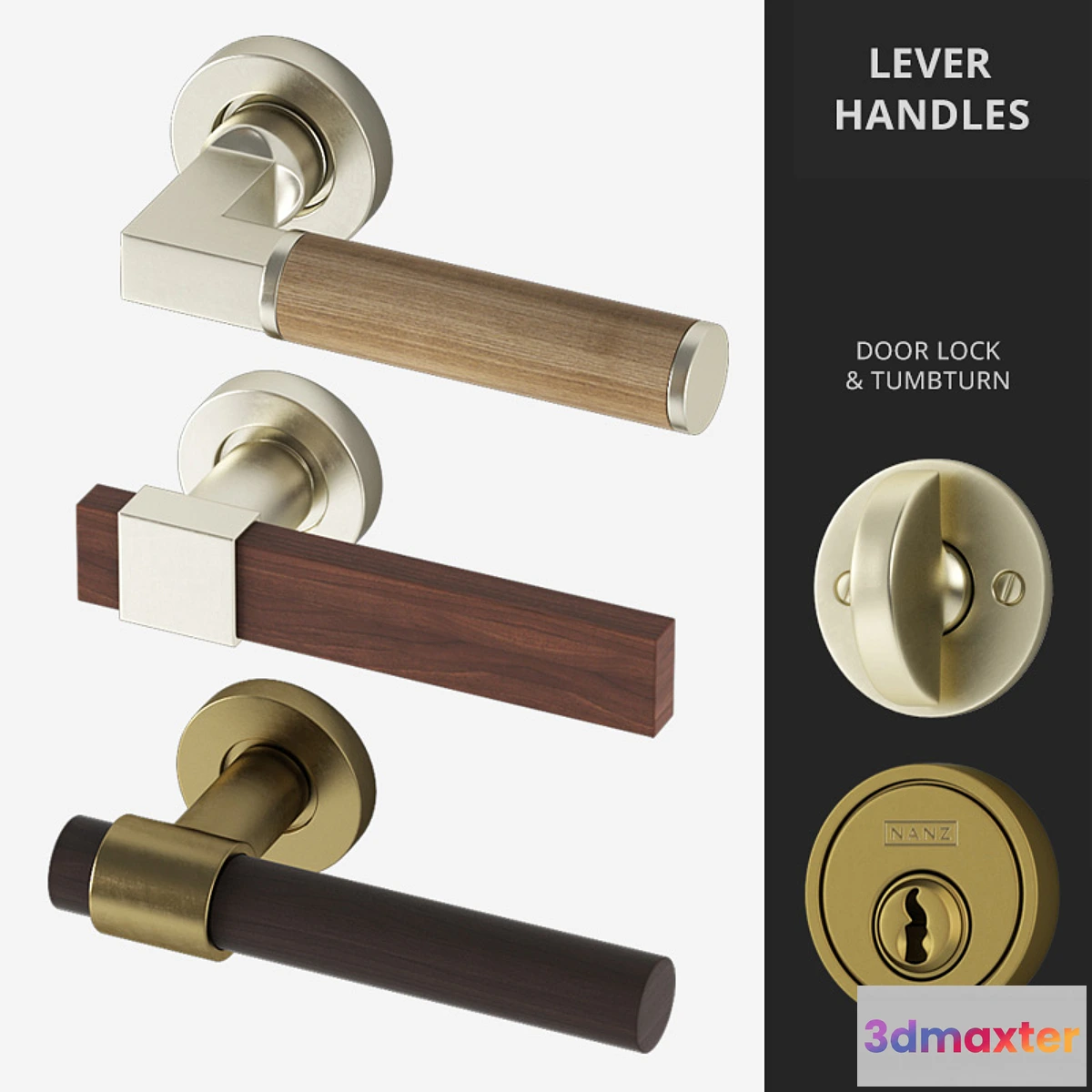 570716 - Door Lever Handles Nanz N ° 2036 2082 2206